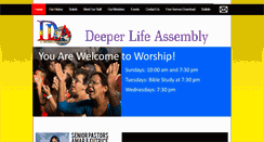 Desktop Screenshot of deeperlifeassembly.info