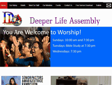 Tablet Screenshot of deeperlifeassembly.info